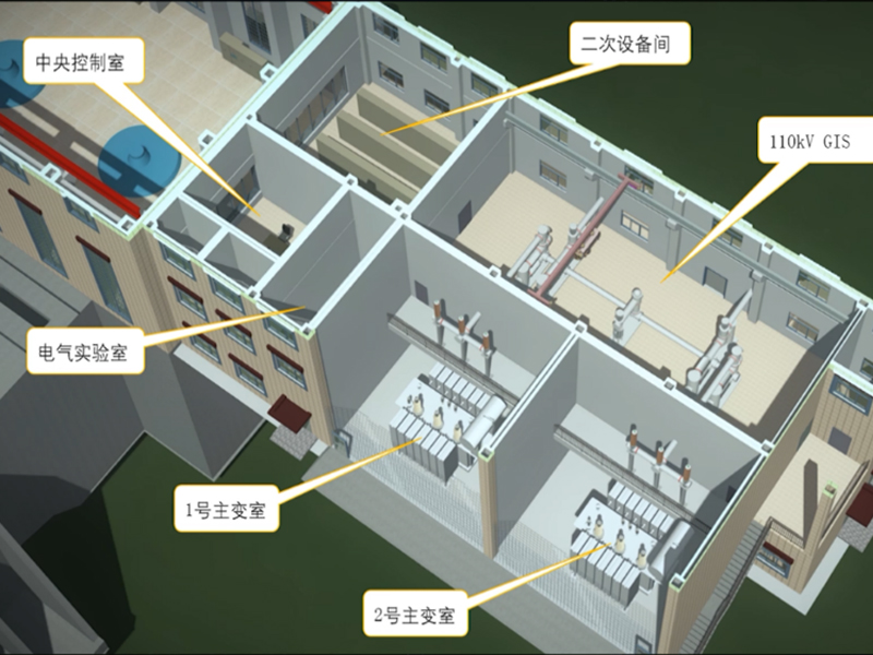 西藏湘河水利樞紐工程2-基于設(shè)備模型的基本參數(shù)，設(shè)備包含的各部分構(gòu)件，整體組裝后再進(jìn)行其他屬性的添加（如電壓等級、類型、單位等）。之后可以通過設(shè)備布置，測試參數(shù)化設(shè)置是否有效